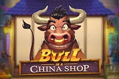 Toro en una máquina tragamonedas de una tienda china