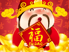 Chinese god of fortune cartoon